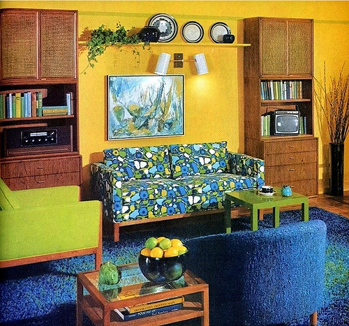 living room inspiration – 60s/70s | tickle me vintage
